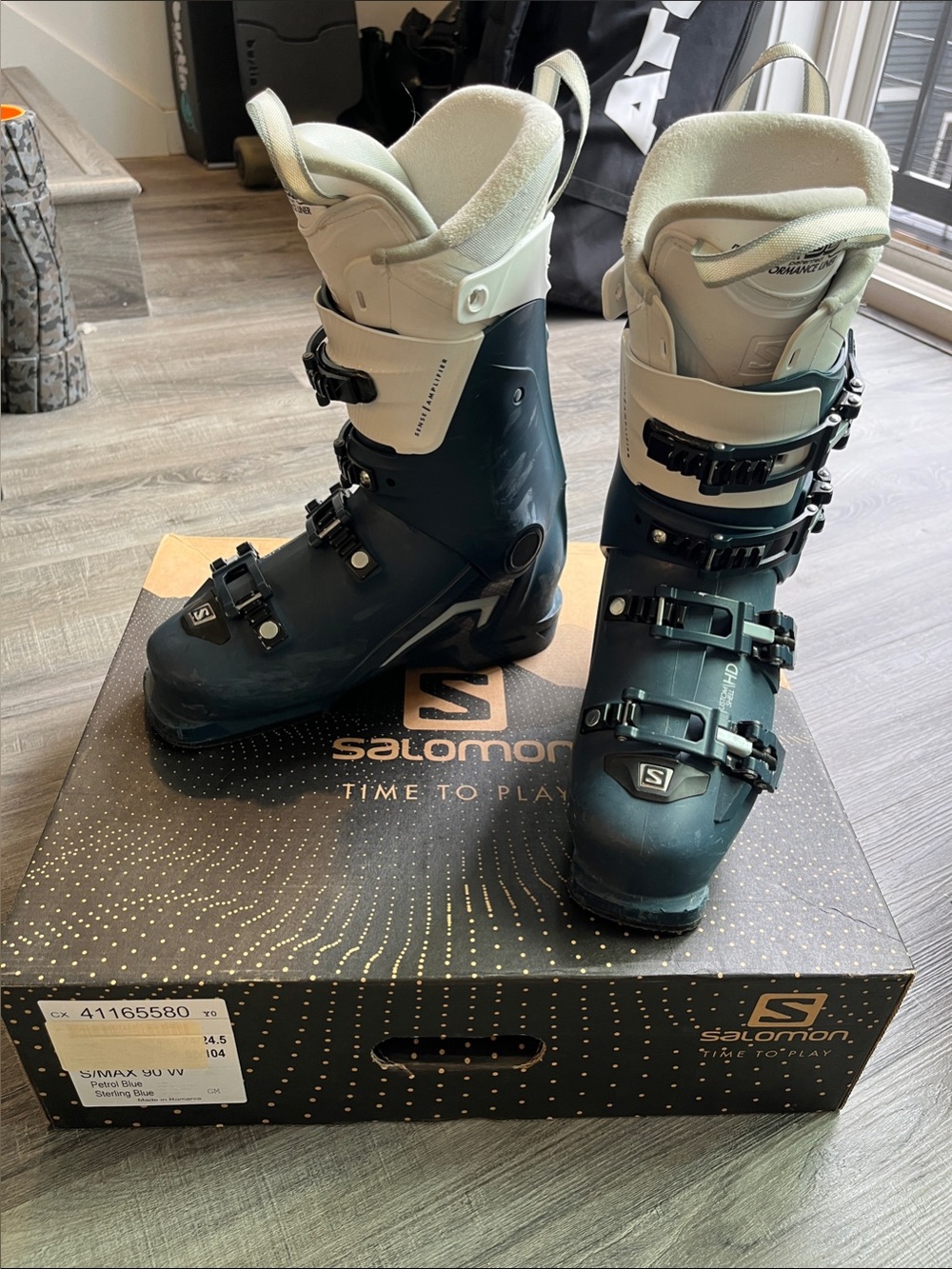 Salomon S/Max 90 W Ski Boots - Women's 2021 24.5 Petrol Blue Standard Plus